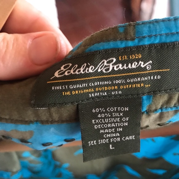 Silk/Cotton Blouse - Eddie Bauer - Picture 4 of 4